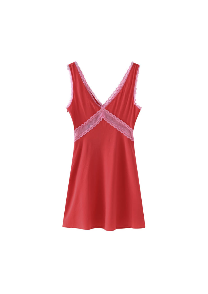 Red Charm Peony Mini Dress - Kiwi & Co