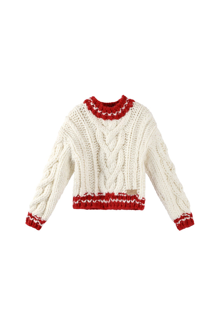 Red Velvet Pleated Jumper - Kiwi & Co