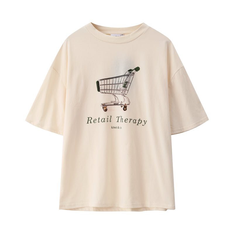 Retail Therapy Oversized Tee - Kiwi & Co