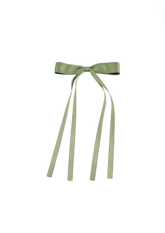 Satin Bow Hair Clip - Kiwi & Co