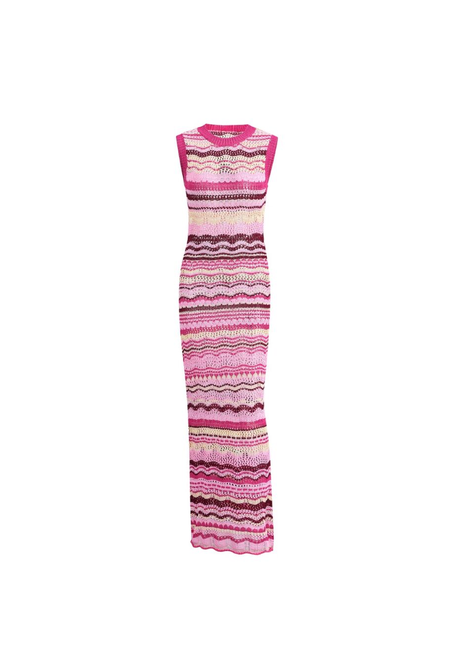 Coming Soon Berry Walking On Sunshine Maxi Dress
