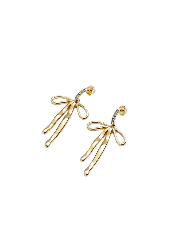 Twinkle Tied Gold Earrings - Kiwi & Co