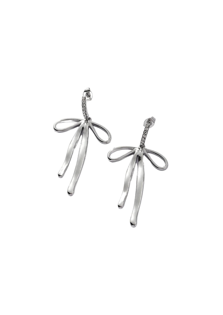 Twinkle Tied Silver Earrings - Kiwi & Co