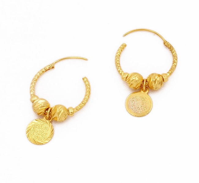 Good Fortune Earrings in Gold - Kiwi & Co Earrings